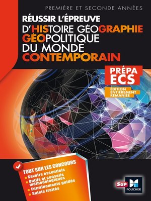 cover image of Réussir l'épreuve Histoire Géographie--Géopolitique du monde contemporain 3e édition